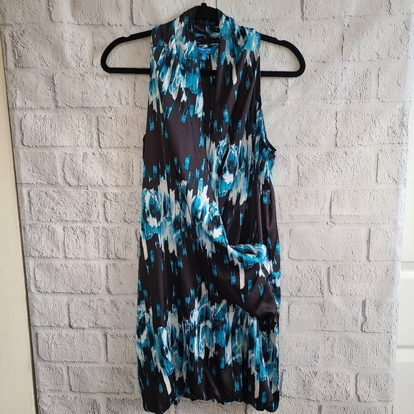 Derek Lam For Design Nation Blue And Black Bubble Hem Midi Dress SZ S - Picture 9 of 9